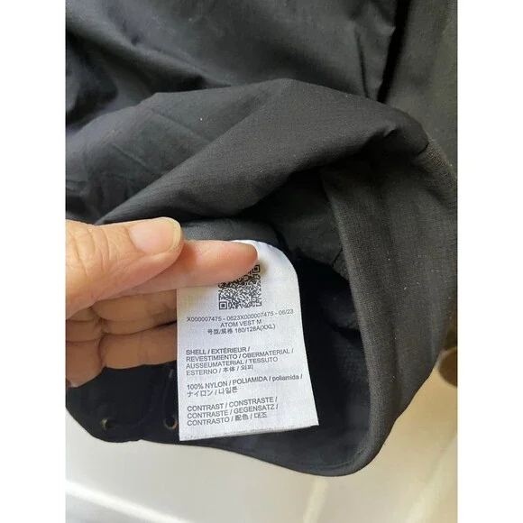 Arc'teryx Men’s Full Zip Atom LT Vest 2XL Black Outdoors Hike Athletic Casual - Picture 6 of 9